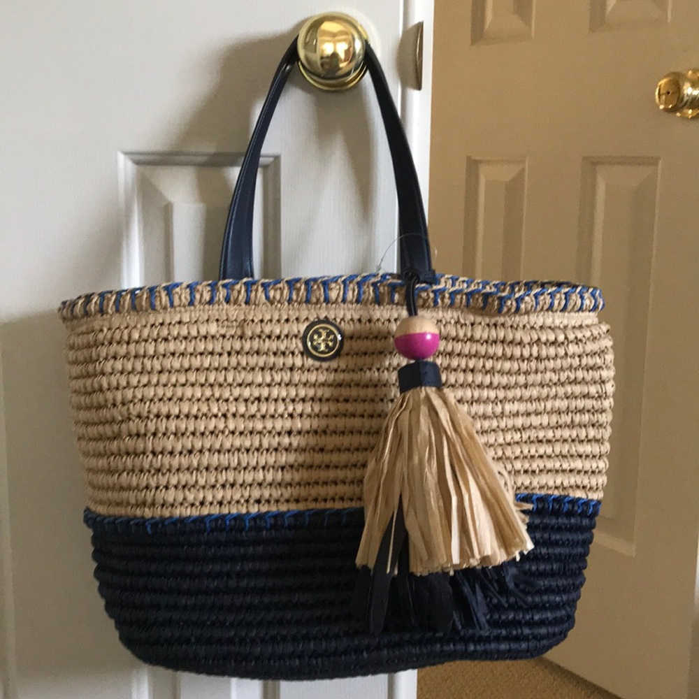 Tory Burch Straw Tote Bag
